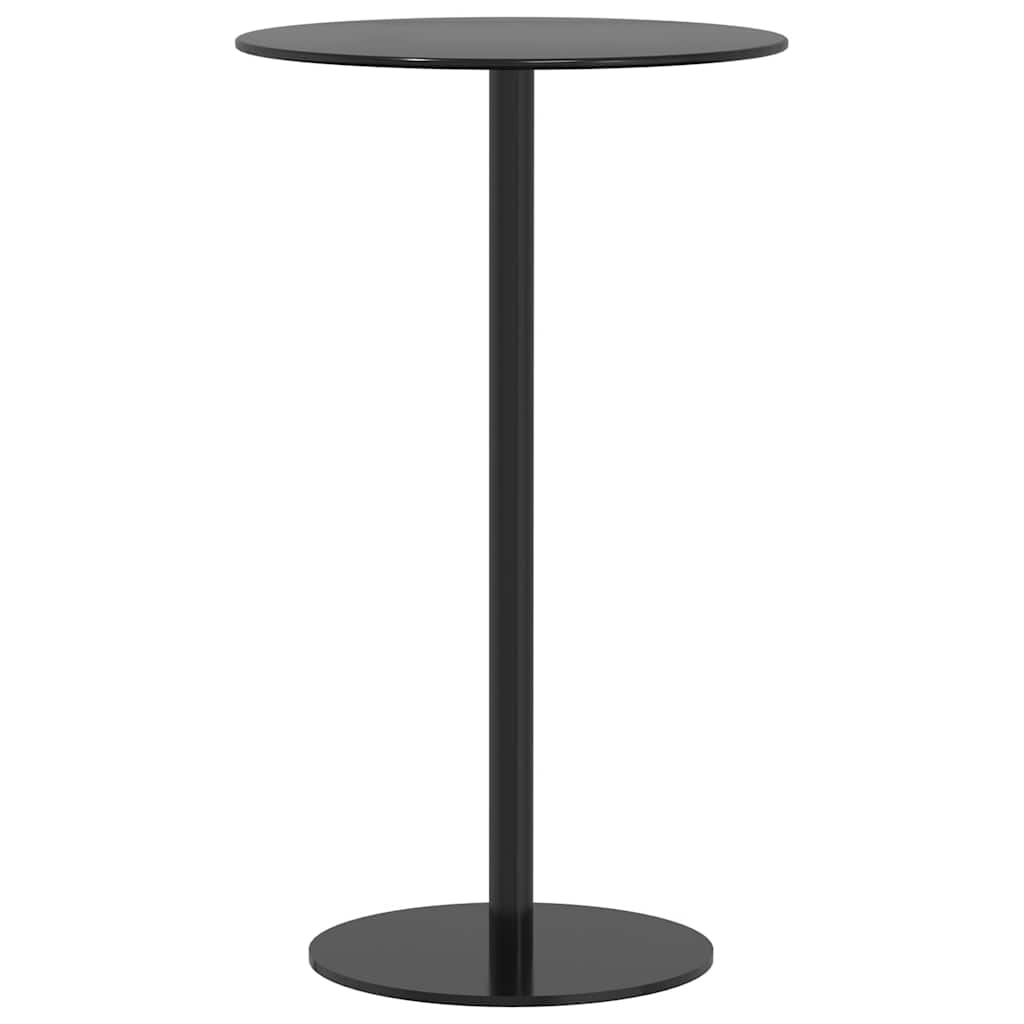vidaXL Tuintafel rond Ø60x105 cm staal zwart