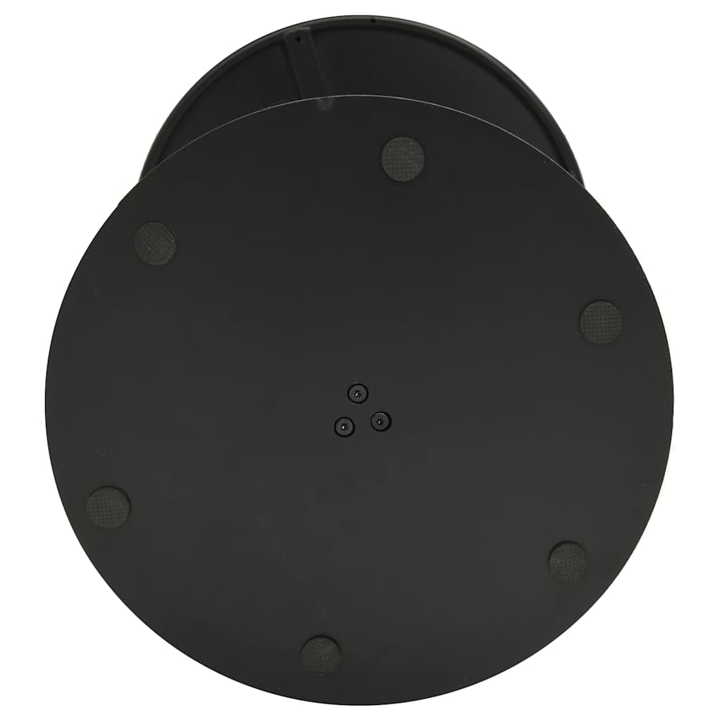 vidaXL Tuintafel rond Ø60x105 cm staal zwart
