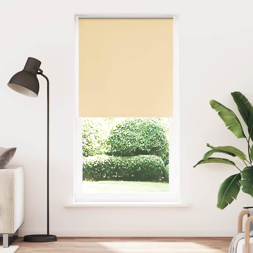 vidaXL Rolgordijn verduisterend 105x130 cm stofbreedte 100,7 cm beige