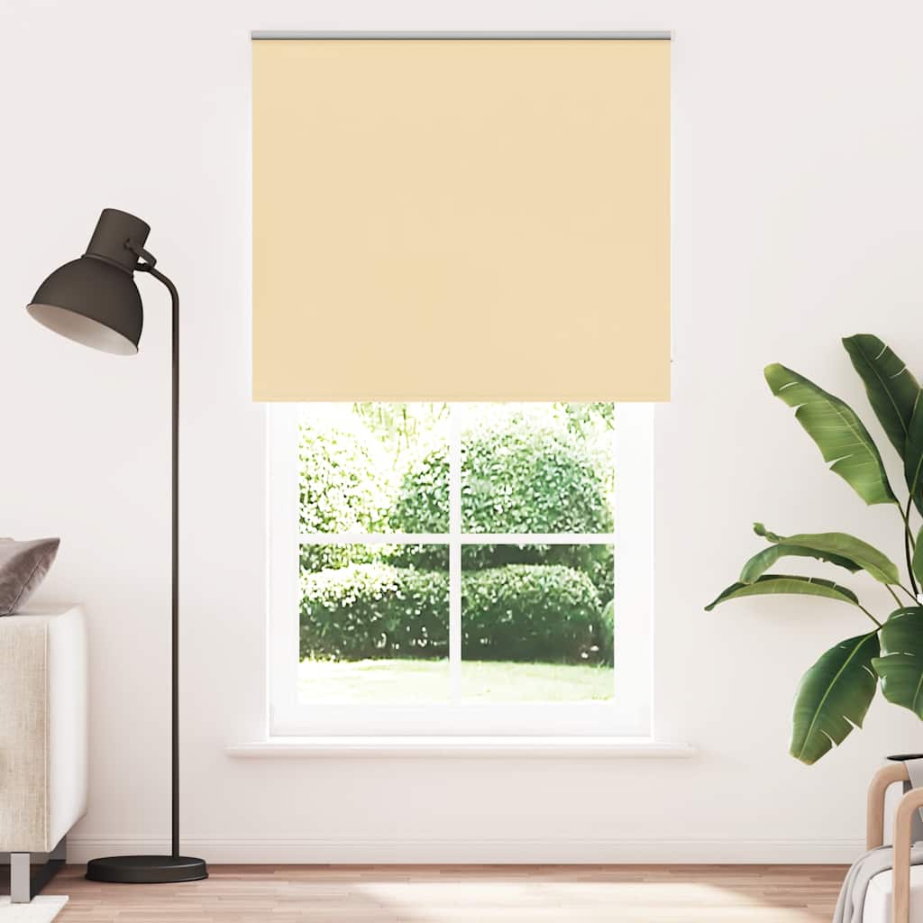 vidaXL Rolgordijn verduisterend 105x130 cm stofbreedte 100,7 cm beige