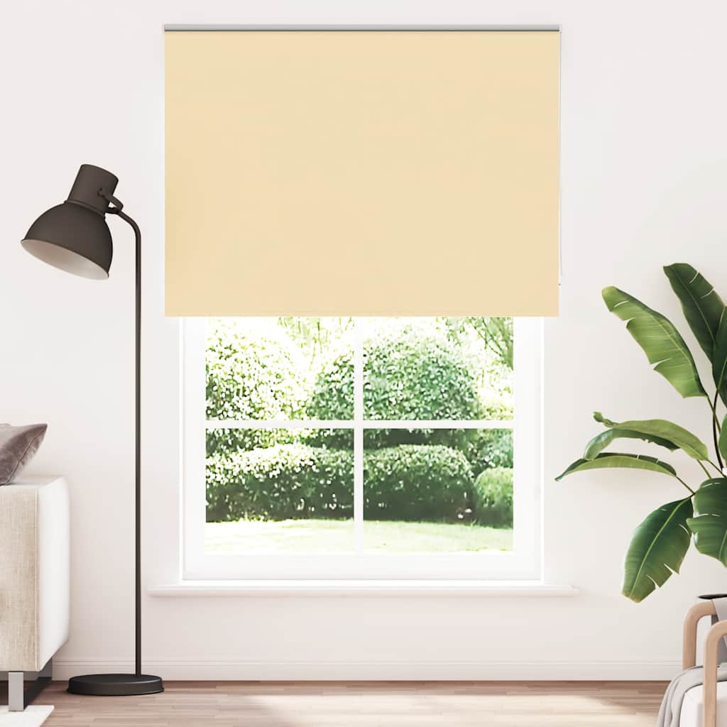 vidaXL Rolgordijn verduisterend 105x130 cm stofbreedte 100,7 cm beige