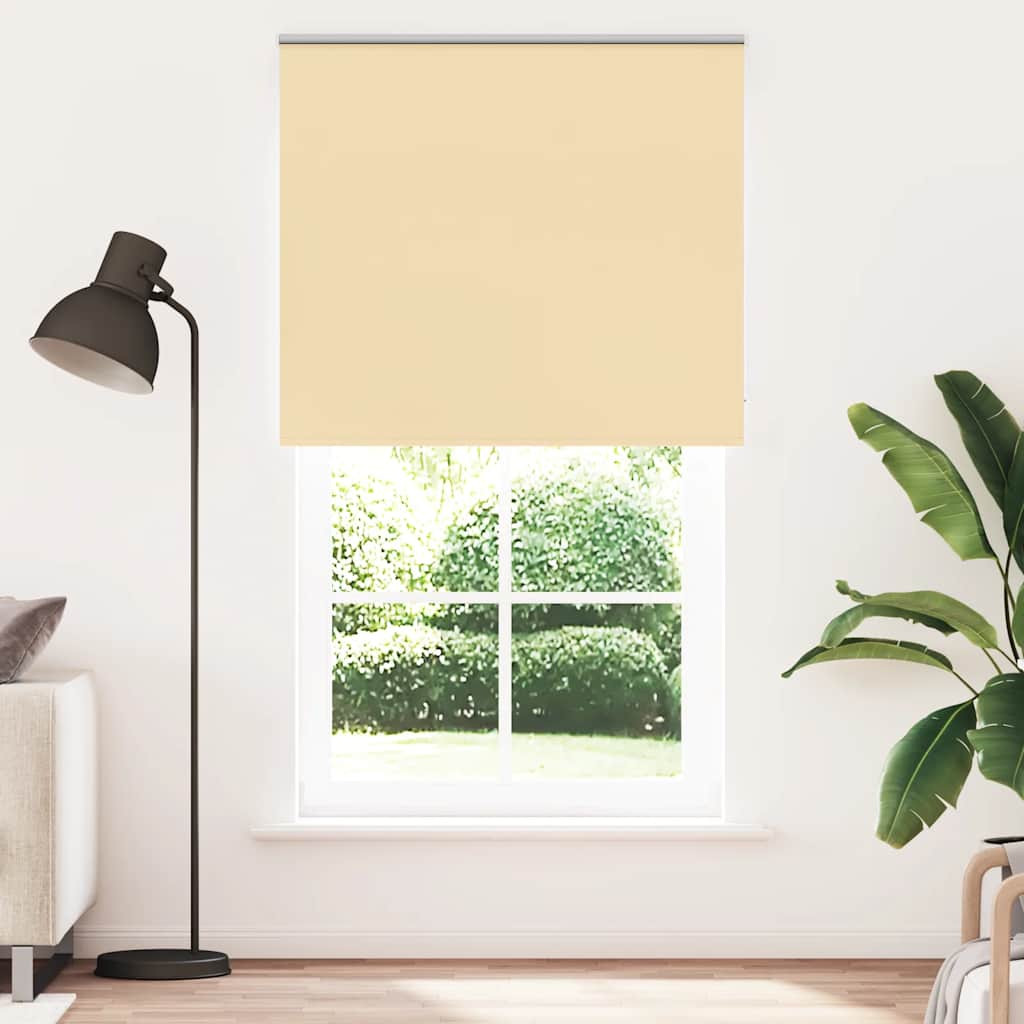 vidaXL Rolgordijn verduisterend 105x130 cm stofbreedte 100,7 cm beige