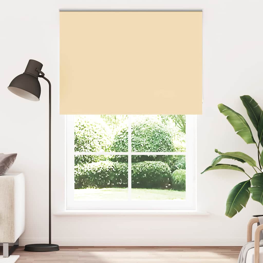 vidaXL Rolgordijn verduisterend 105x130 cm stofbreedte 100,7 cm beige