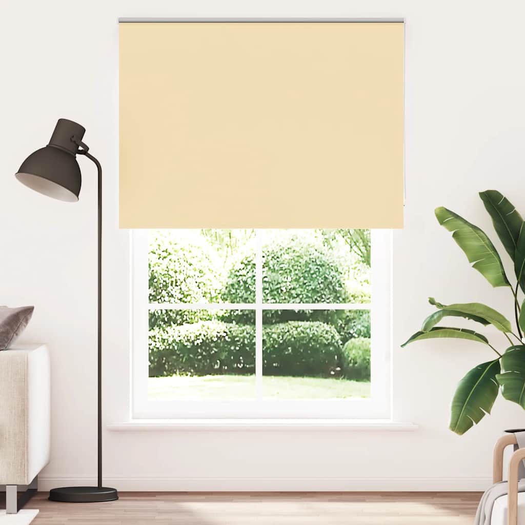 vidaXL Rolgordijn verduisterend 105x130 cm stofbreedte 100,7 cm beige