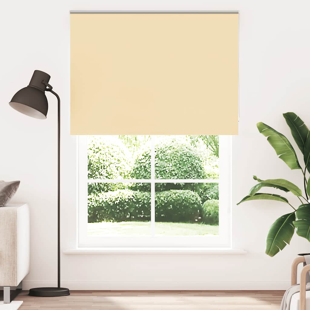 vidaXL Rolgordijn verduisterend 105x130 cm stofbreedte 100,7 cm beige