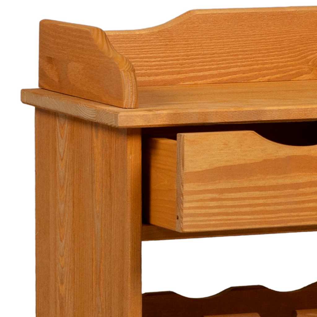 vidaXL Wijnrek 90x60x30 cm Massief Hout Van Den