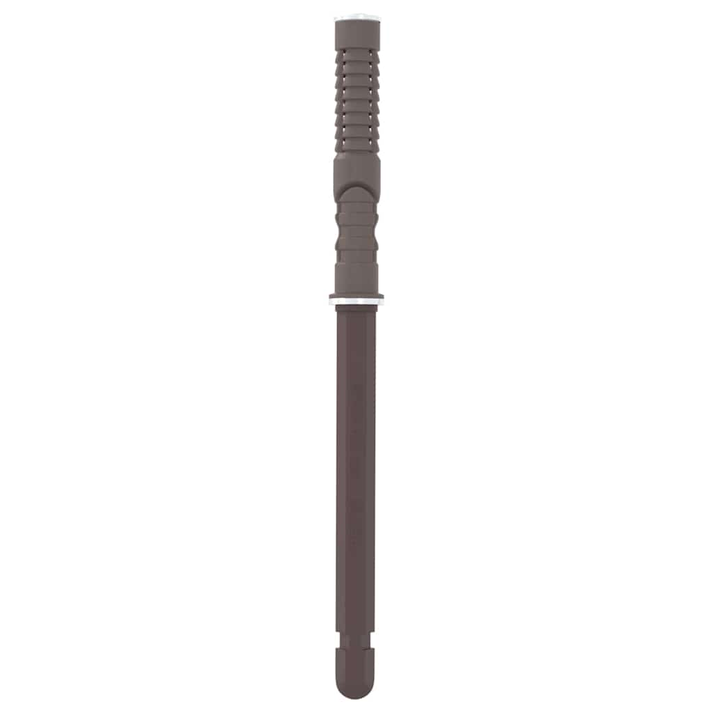 vidaXL Vloeiende planken steunen 12 pcs Bruin Ø10 x 170 mm Staal