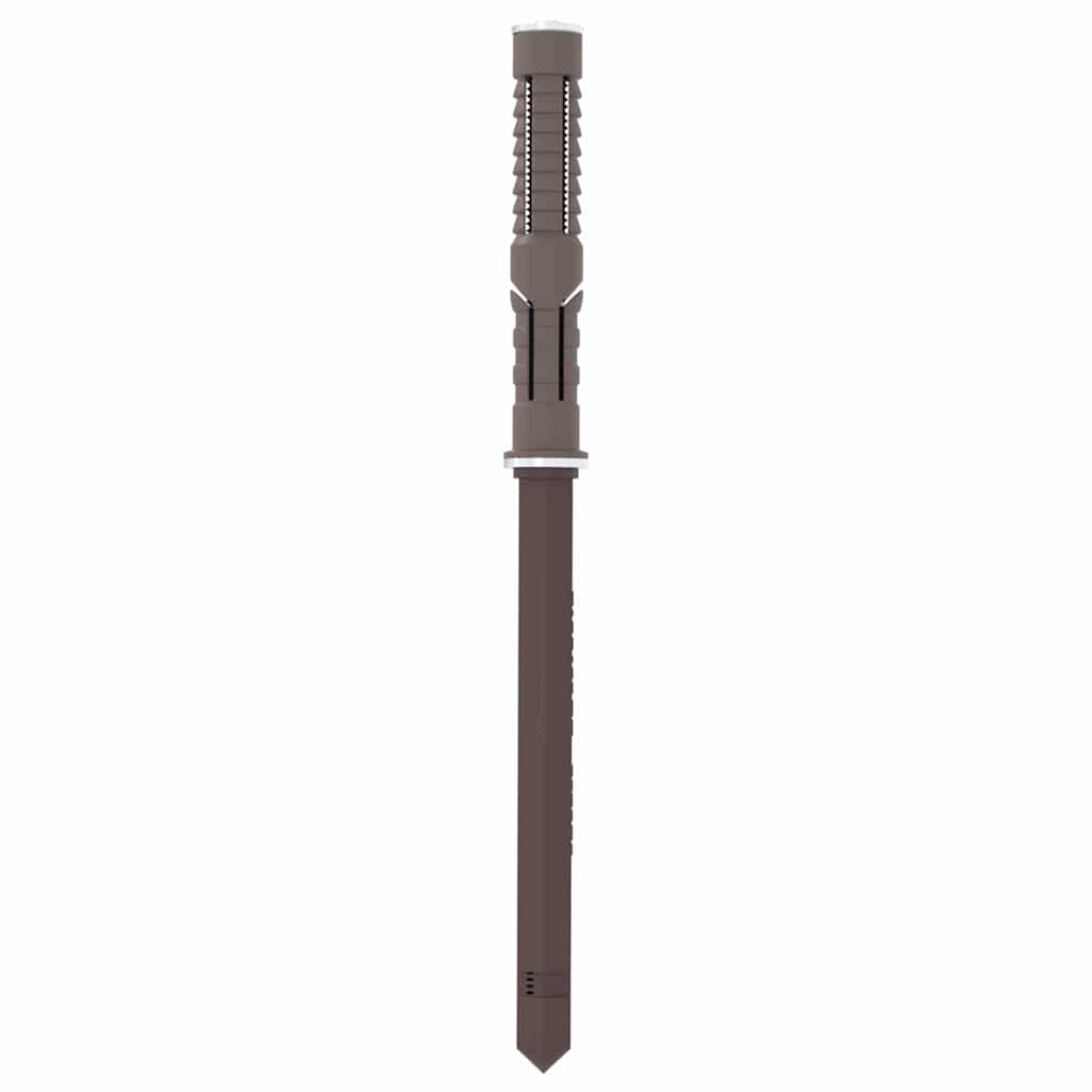 vidaXL Vloeiende planken steunen 12 pcs Bruin Ø10 x 170 mm Staal