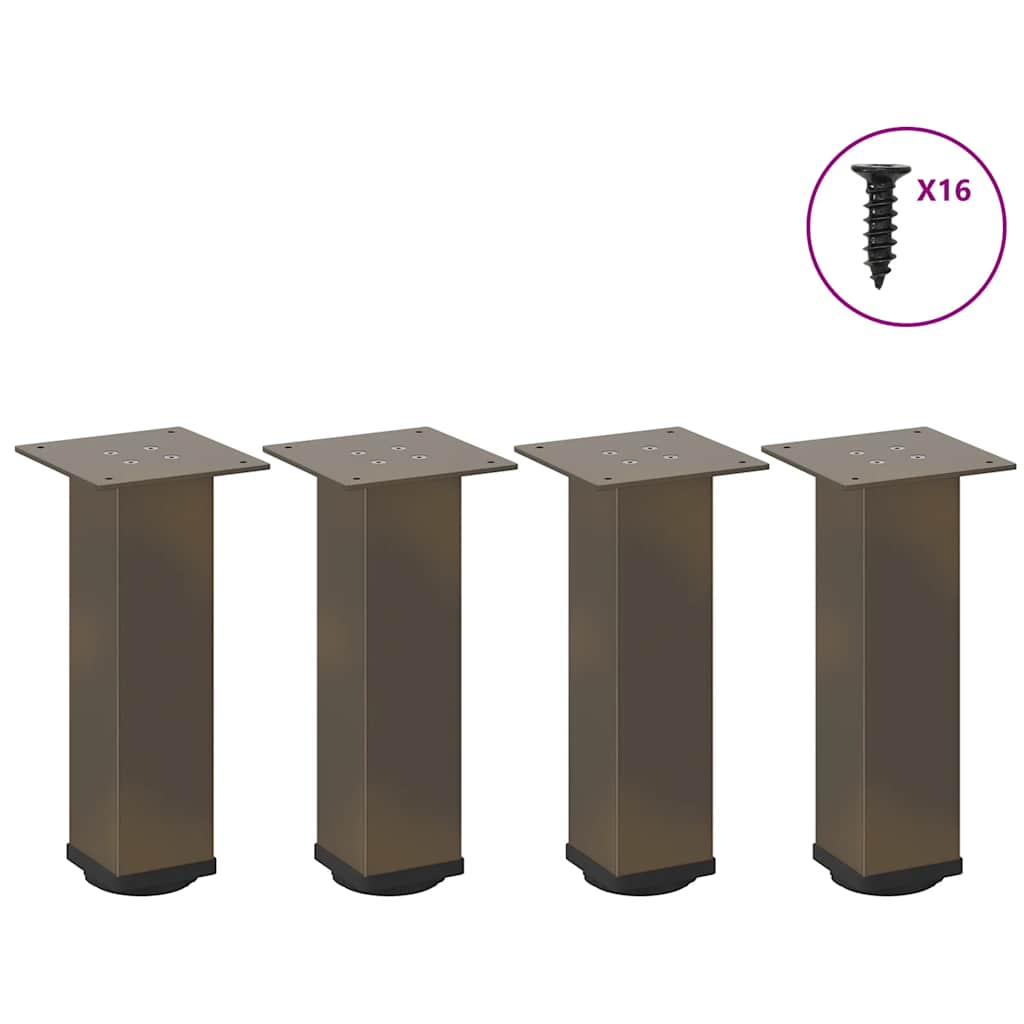 vidaXL Salontafelpoten 4 st 30-32 cm staal antraciet - Aashly