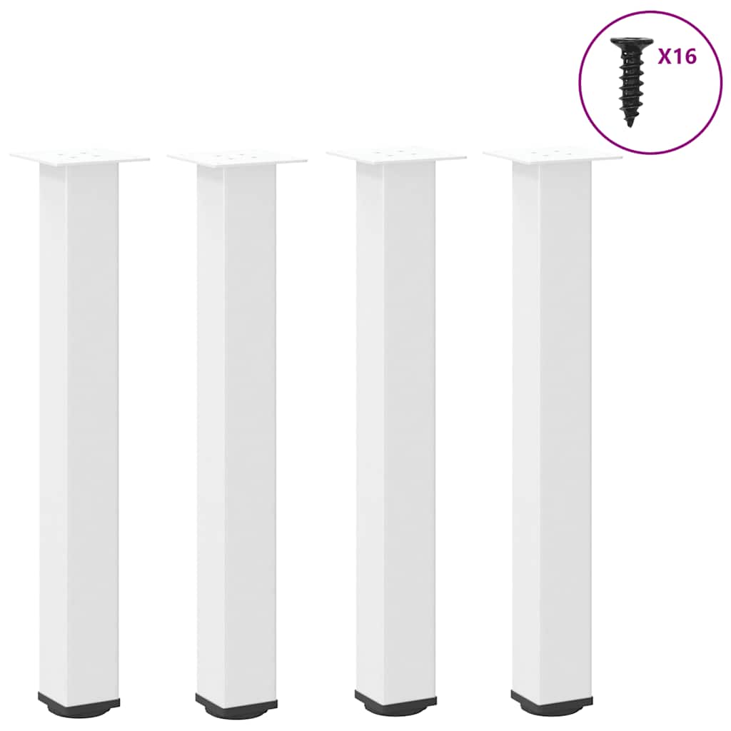 vidaXL Salontafelpoten 4 st 30-32 cm staal antraciet - Aashly