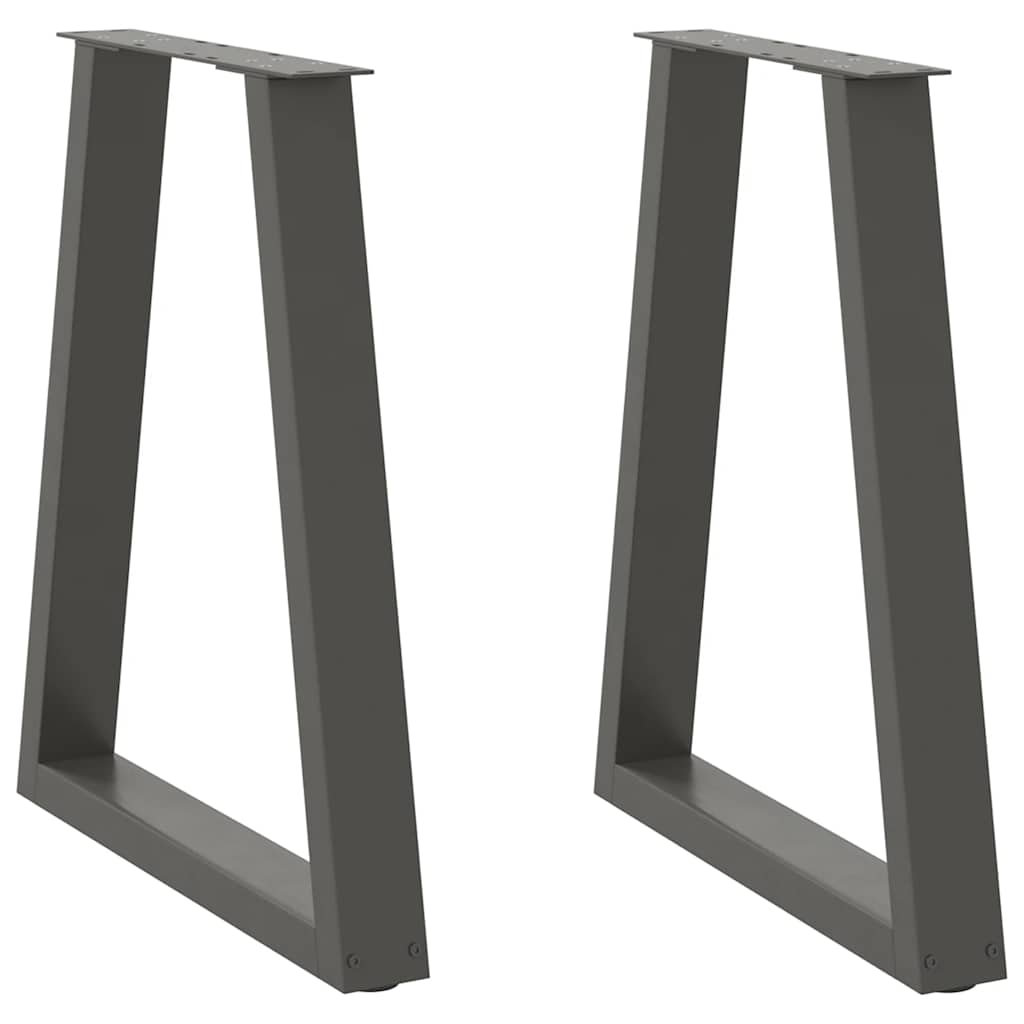 vidaXL Eettafelpoten 2 st V-vormig 50x(72-73) cm staal zwart - Aashly