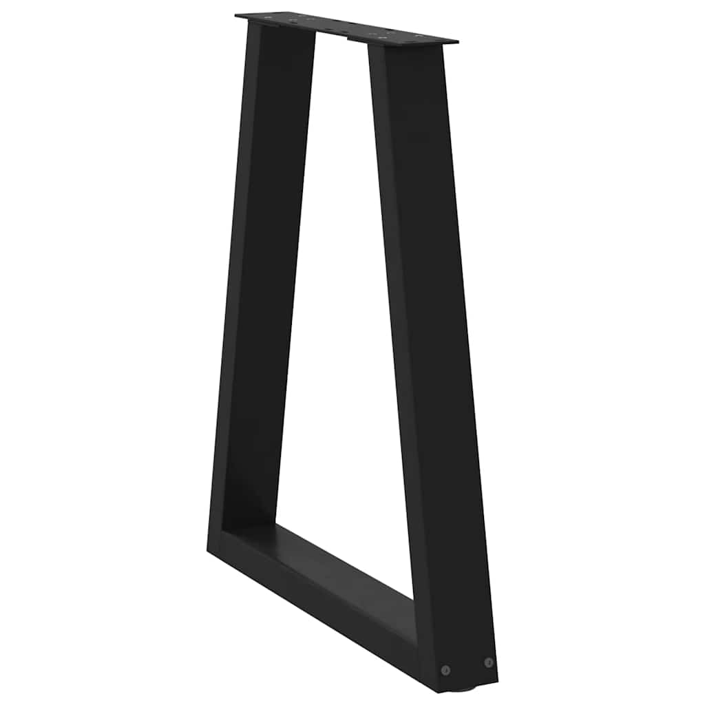 vidaXL Eettafelpoten 2 st V-vormig 50x(72-73) cm staal zwart - Aashly