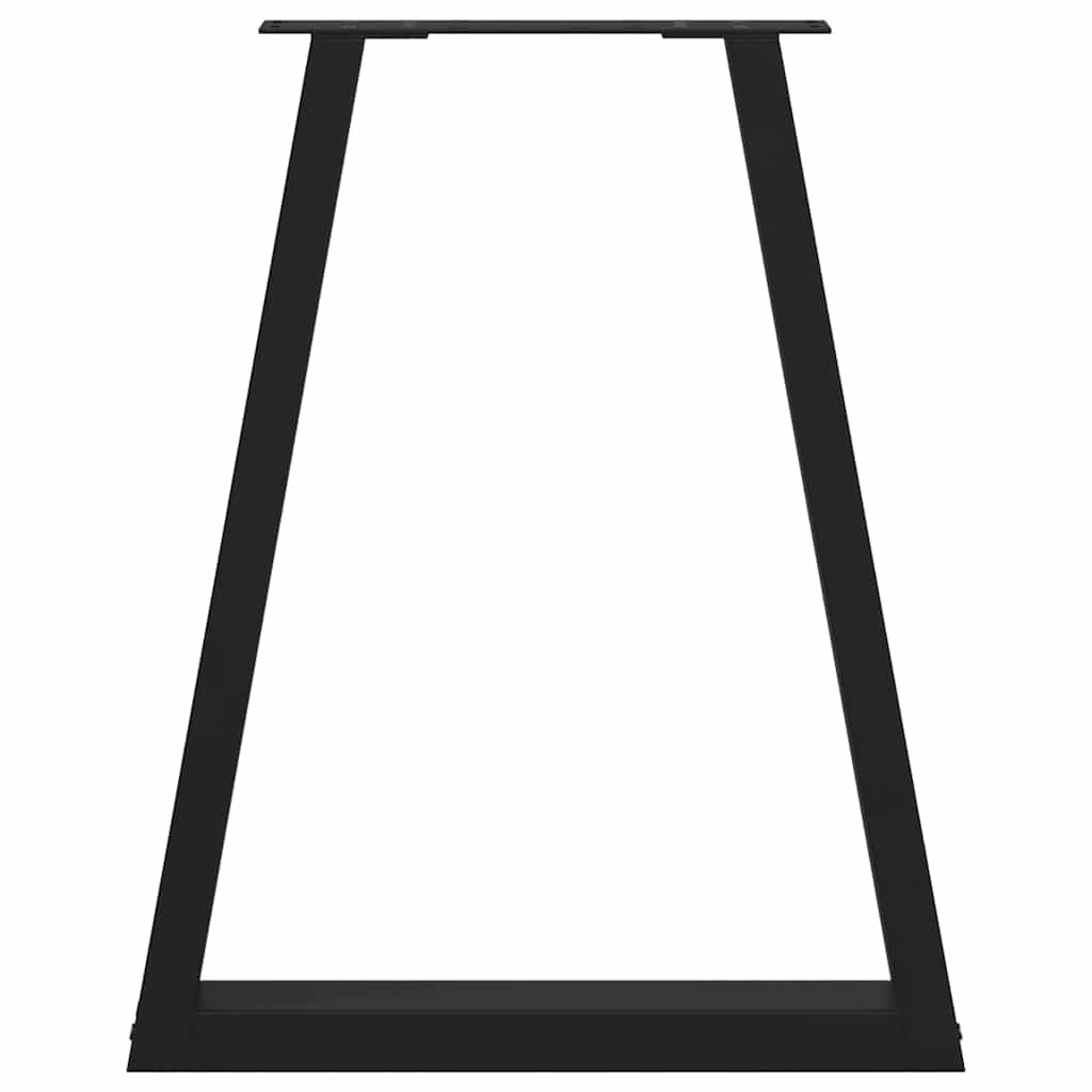 vidaXL Eettafelpoten 2 st V-vormig 50x(72-73) cm staal zwart - Aashly