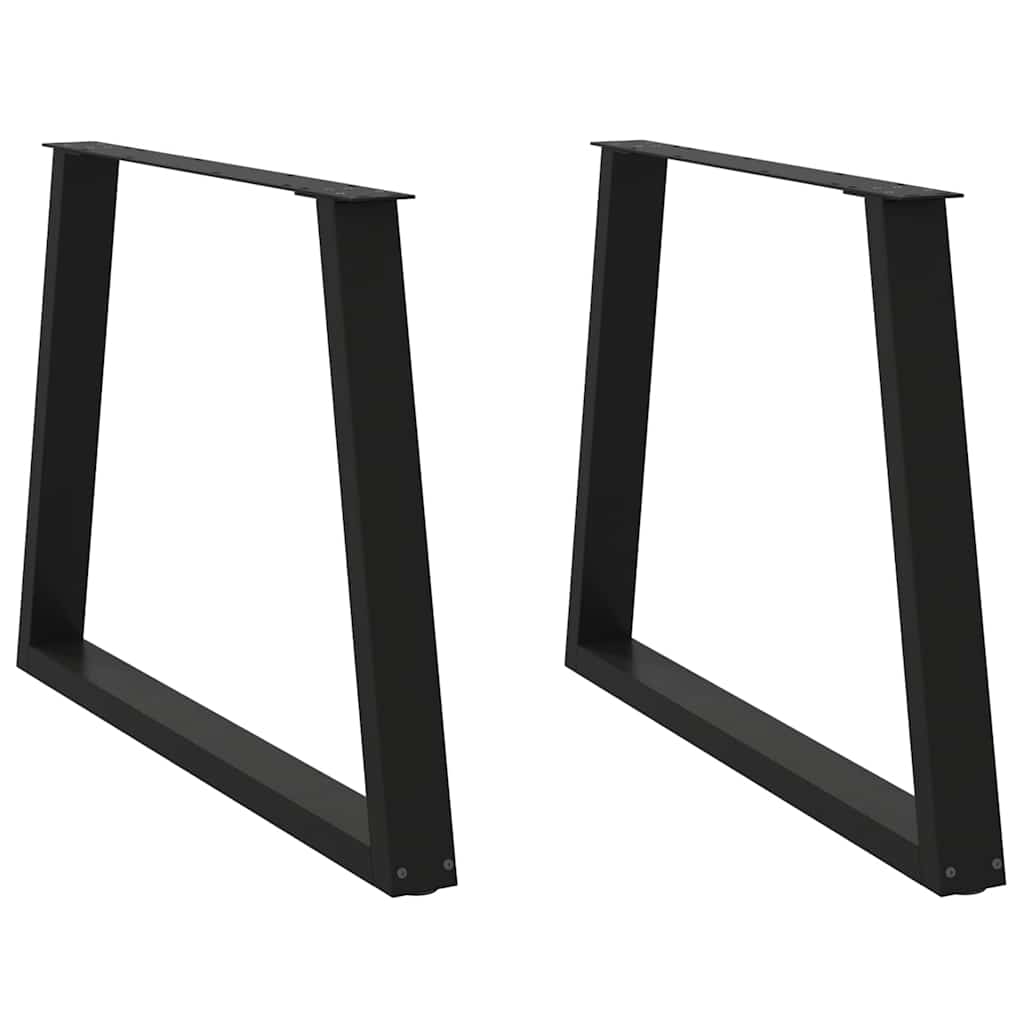vidaXL Eettafelpoten 2 st V-vormig 50x(72-73) cm staal zwart - Aashly