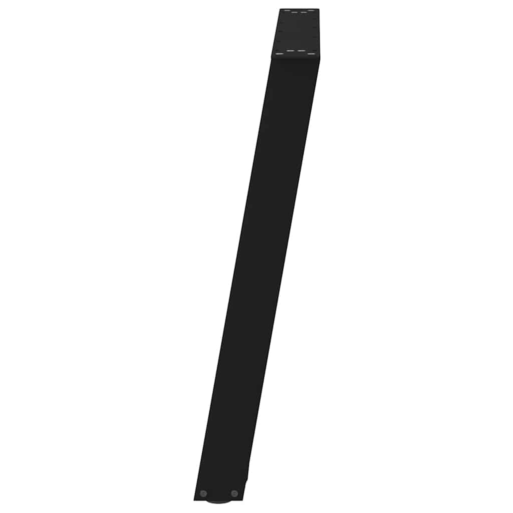 vidaXL Eettafelpoten 2 st U-vormig 80x(72-73) cm staal zwart - Aashly
