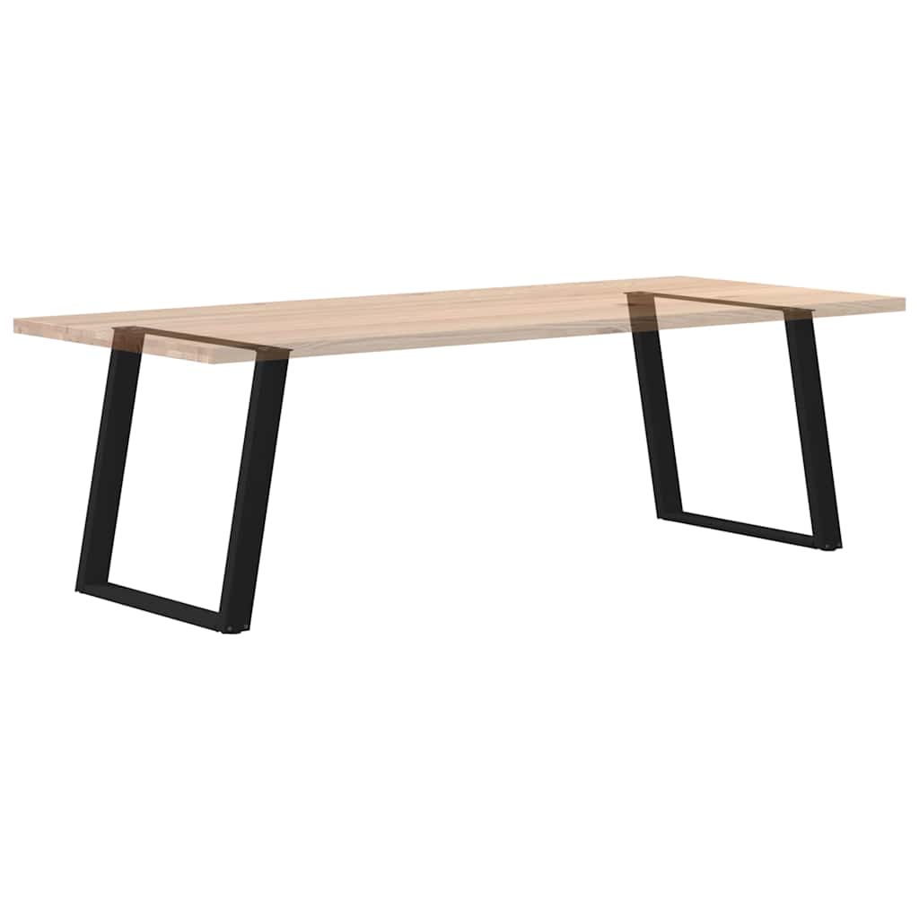 vidaXL Eettafelpoten 2 st U-vormig 80x(72-73) cm staal zwart - Aashly