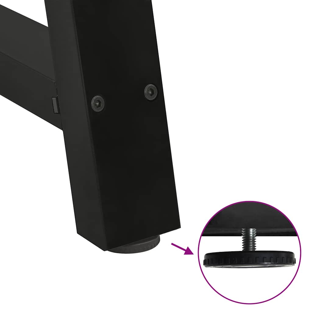 vidaXL Salontafelpoten 2 st A-vormig 60x(42-43) cm staal antraciet - Aashly