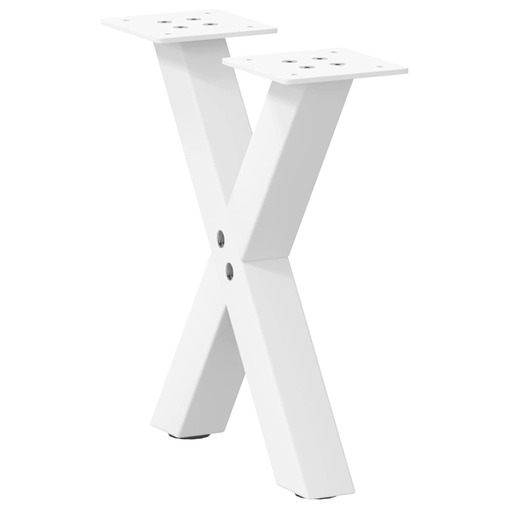 vidaXL Eettafelpoten 2 st X-vormig 50x(72-73) cm staal zwart