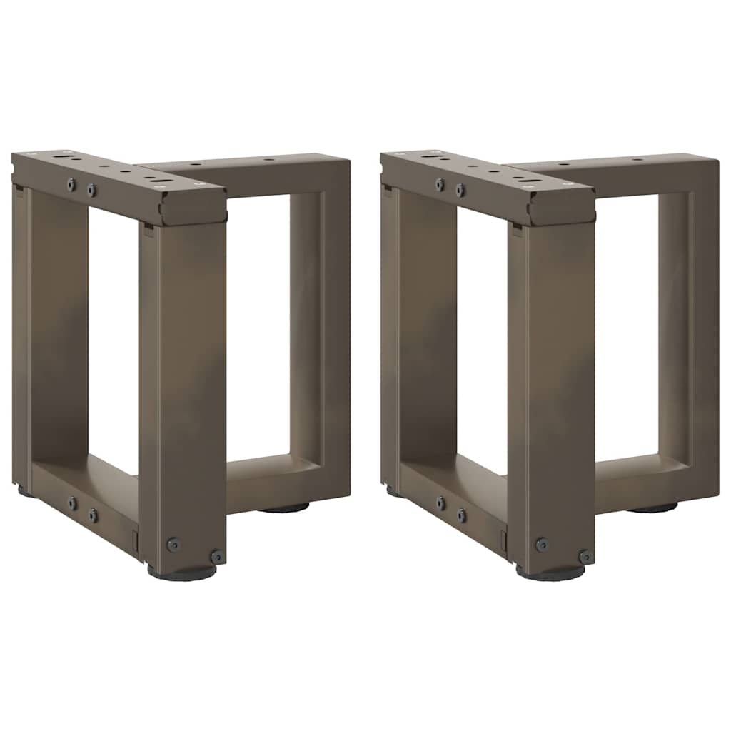 vidaXL Bartafelpoten 2 st T-vormig 60x35x(90-91) cm staal zwart