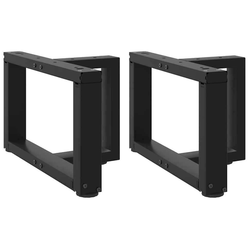 vidaXL Bartafelpoten 2 st T-vormig 60x35x(90-91) cm staal zwart