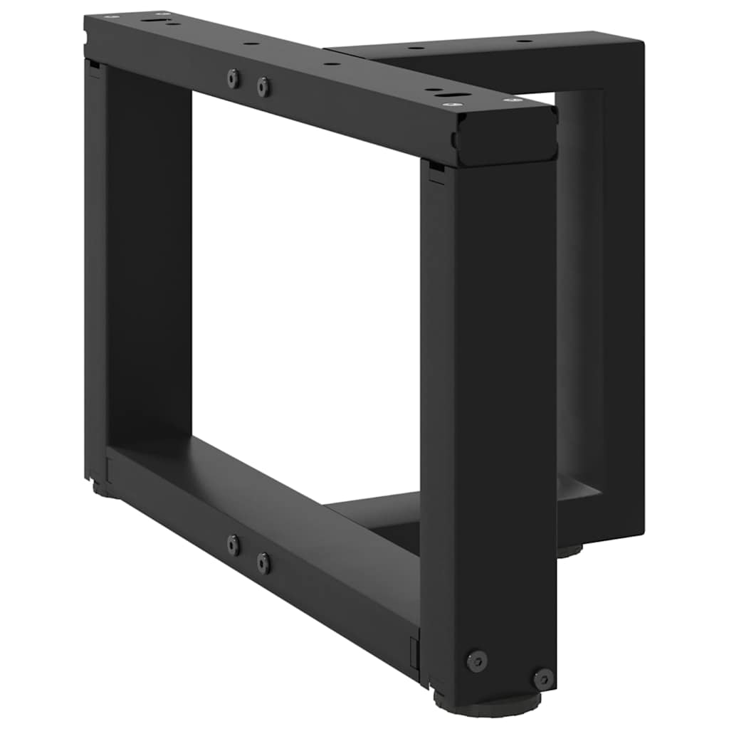 vidaXL Bartafelpoten 2 st T-vormig 60x35x(90-91) cm staal zwart