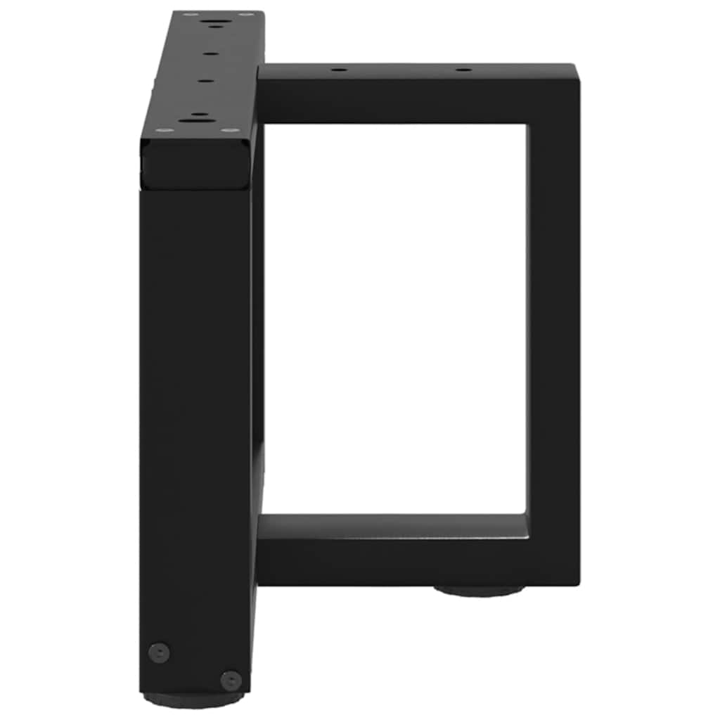 vidaXL Bartafelpoten 2 st T-vormig 60x35x(90-91) cm staal zwart