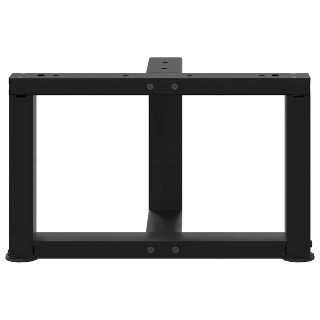 vidaXL Bartafelpoten 2 st T-vormig 60x35x(90-91) cm staal zwart