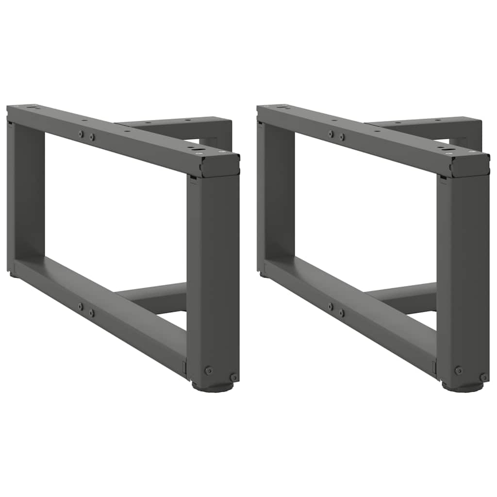 vidaXL Bartafelpoten 2 st T-vormig 60x35x(90-91) cm staal zwart