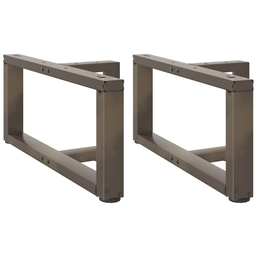 vidaXL Bartafelpoten 2 st T-vormig 60x35x(90-91) cm staal zwart
