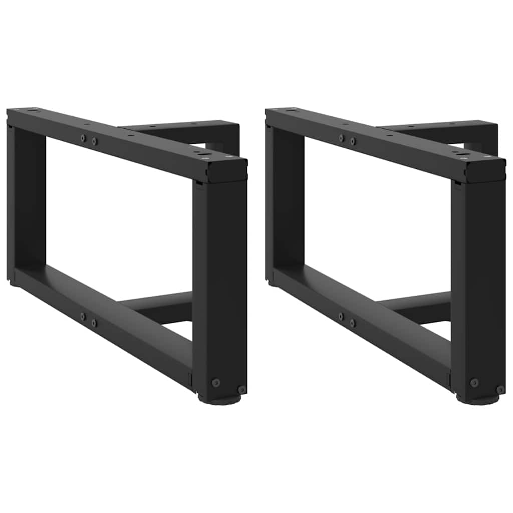 vidaXL Bartafelpoten 2 st T-vormig 60x35x(90-91) cm staal zwart