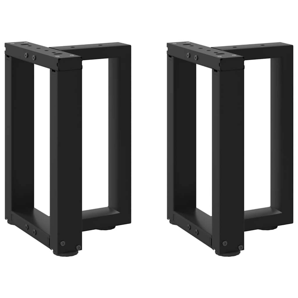 vidaXL Bartafelpoten 2 st T-vormig 60x35x(90-91) cm staal zwart