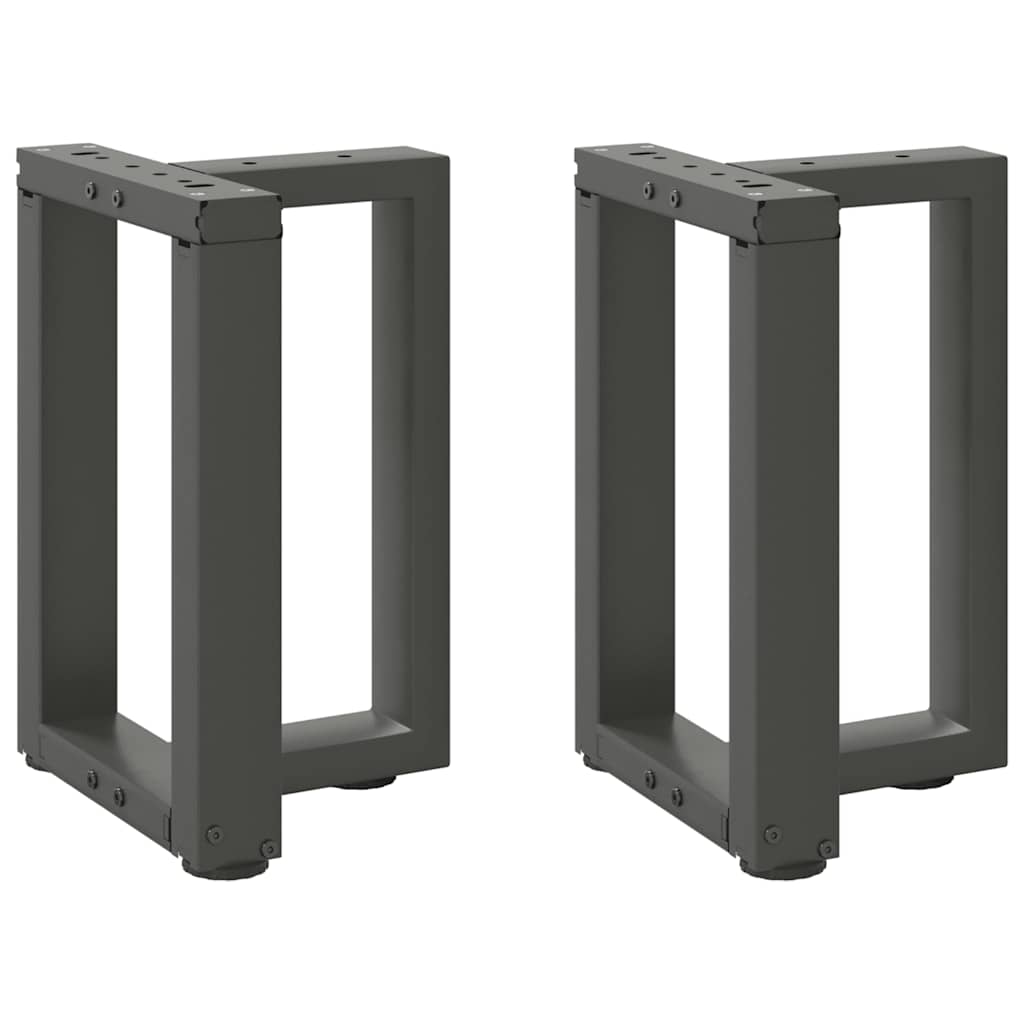 vidaXL Bartafelpoten 2 st T-vormig 60x35x(90-91) cm staal zwart