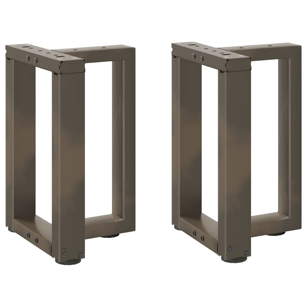 vidaXL Bartafelpoten 2 st T-vormig 60x35x(90-91) cm staal zwart