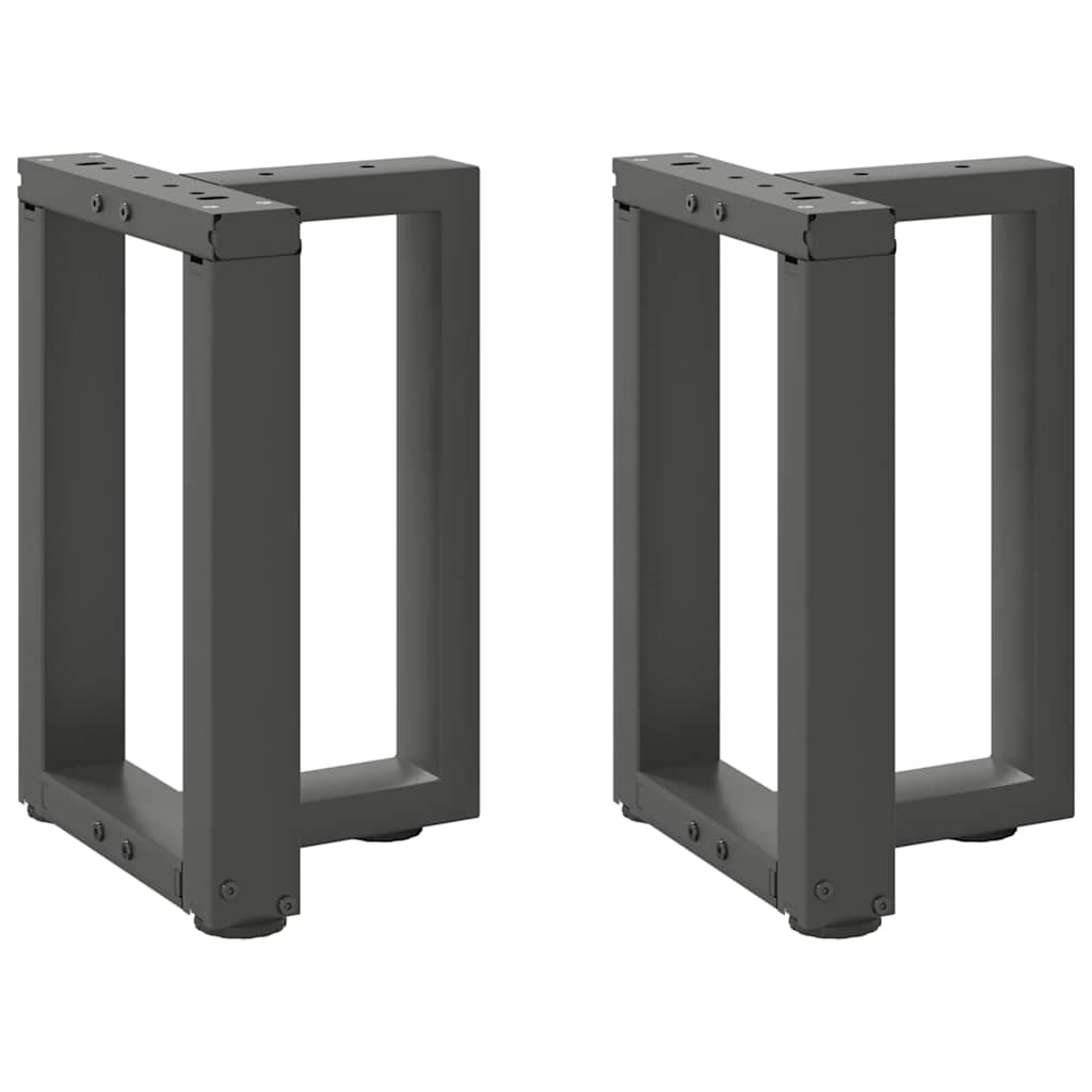vidaXL Bartafelpoten 2 st T-vormig 60x35x(90-91) cm staal zwart