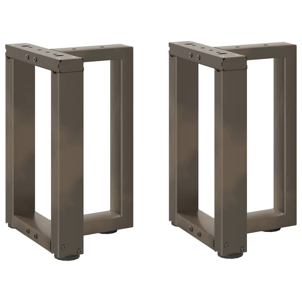 vidaXL Bartafelpoten 2 st T-vormig 60x35x(90-91) cm staal zwart