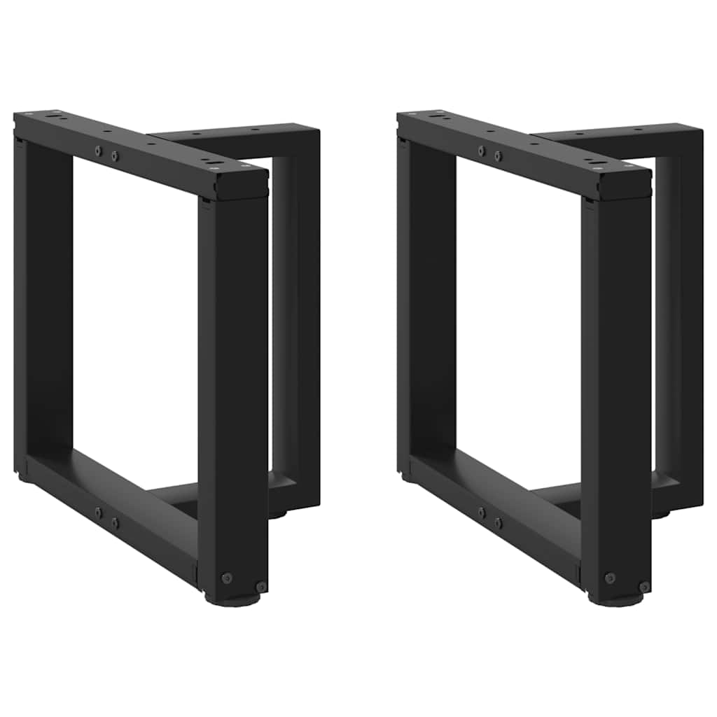 vidaXL Bartafelpoten 2 st T-vormig 60x35x(90-91) cm staal zwart