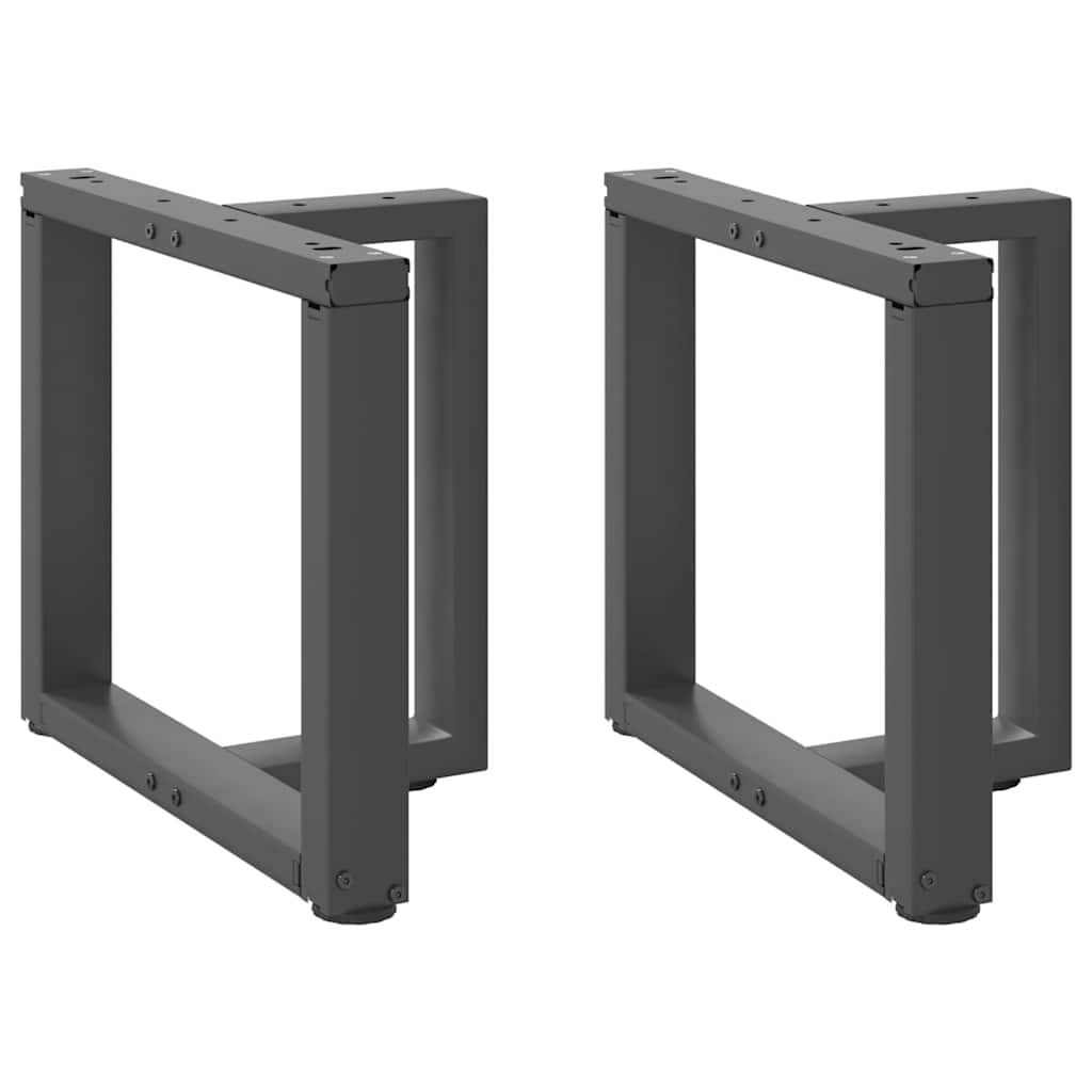 vidaXL Bartafelpoten 2 st T-vormig 60x35x(90-91) cm staal zwart