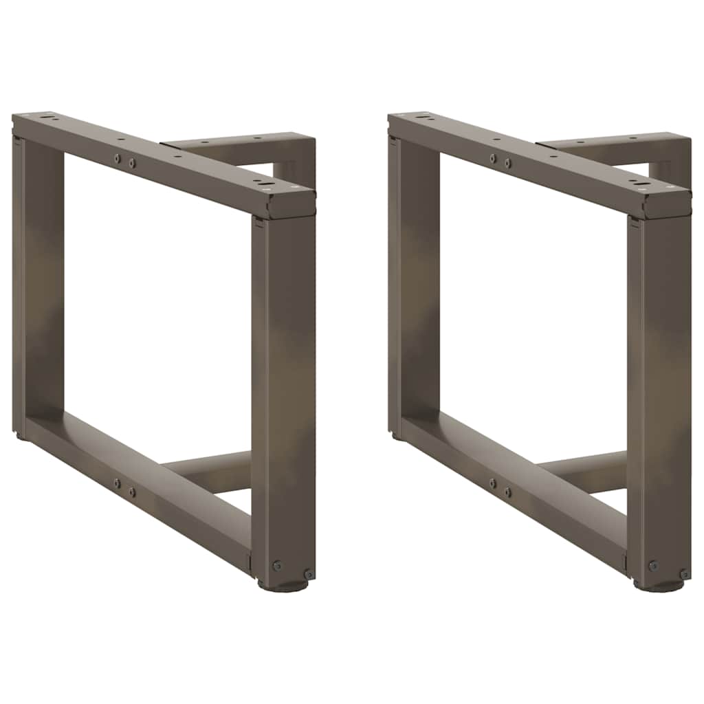 vidaXL Bartafelpoten 2 st T-vormig 60x35x(90-91) cm staal zwart