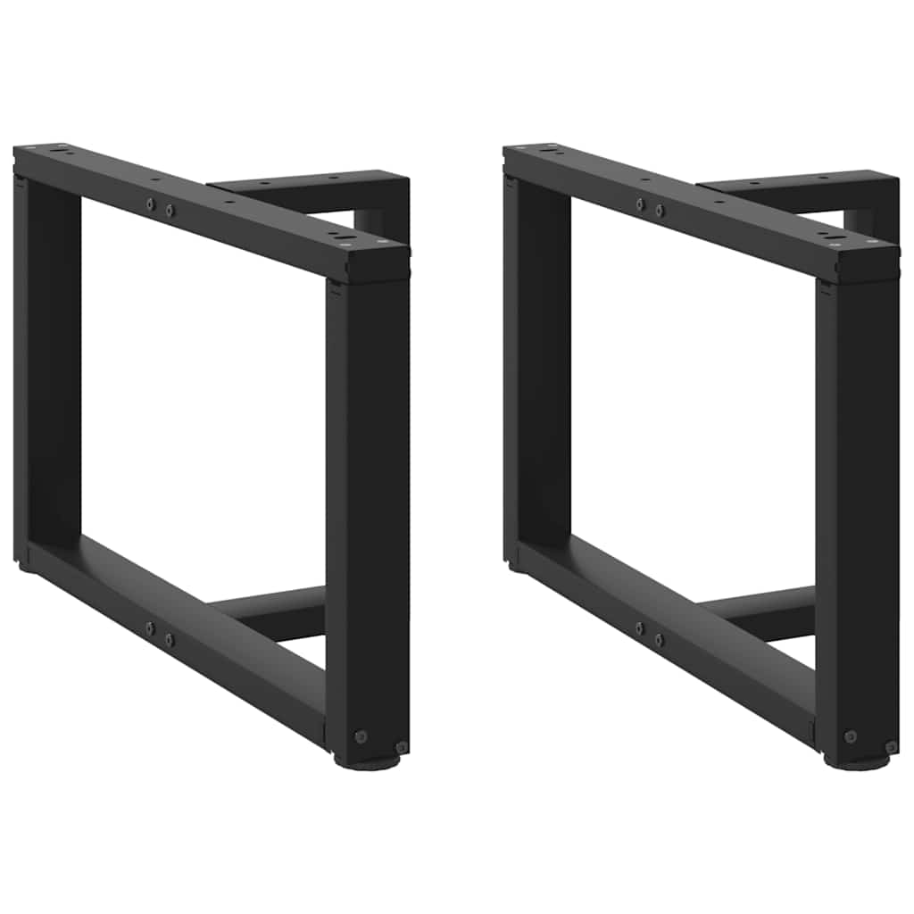 vidaXL Bartafelpoten 2 st T-vormig 60x35x(90-91) cm staal zwart