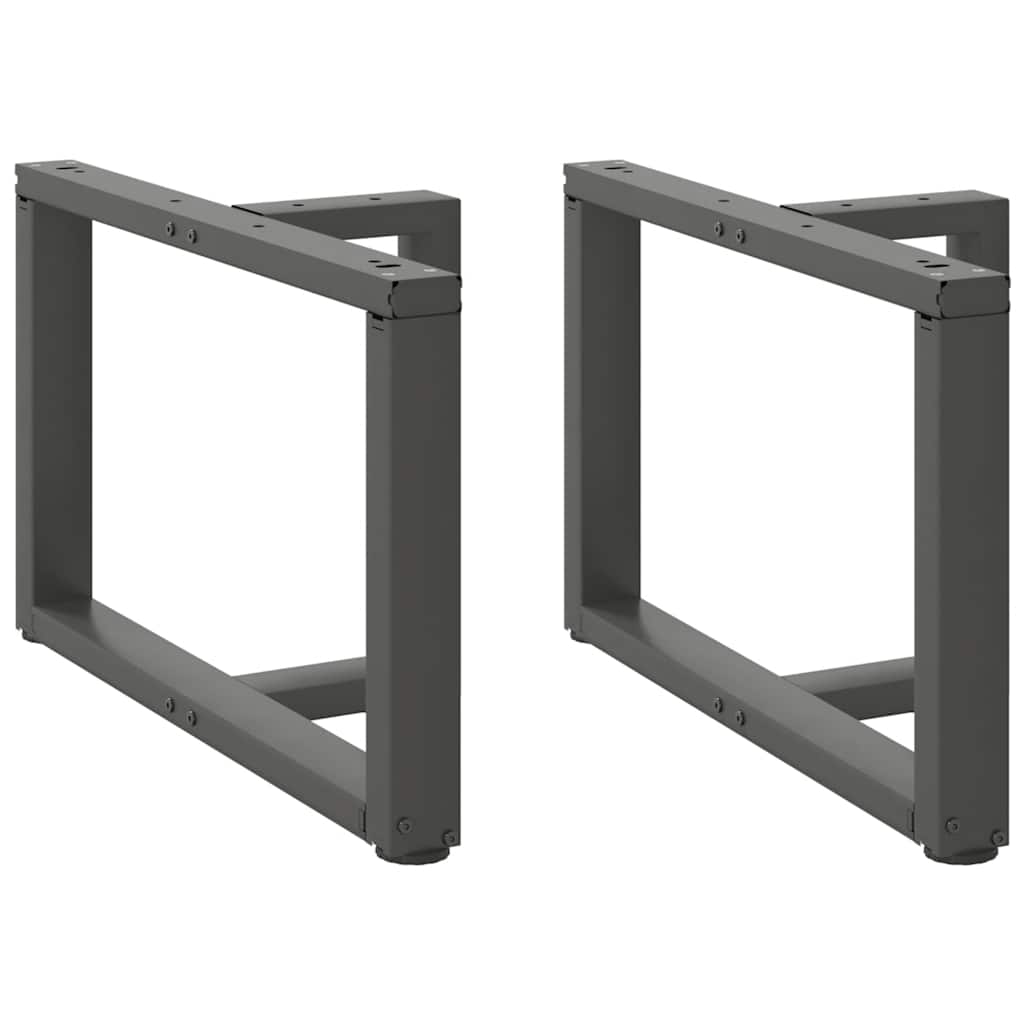 vidaXL Bartafelpoten 2 st T-vormig 60x35x(90-91) cm staal zwart