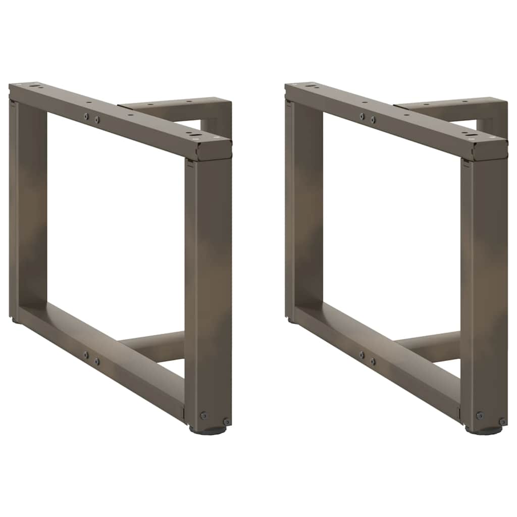 vidaXL Bartafelpoten 2 st T-vormig 60x35x(90-91) cm staal zwart