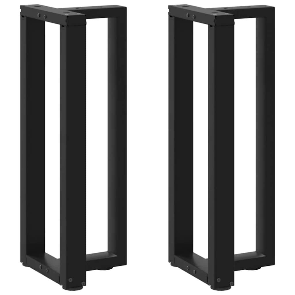 vidaXL Bartafelpoten 2 st T-vormig 60x35x(90-91) cm staal zwart