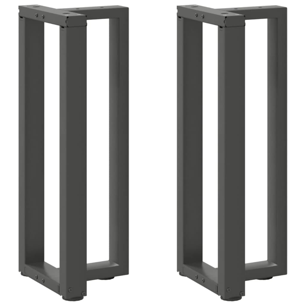vidaXL Bartafelpoten 2 st T-vormig 60x35x(90-91) cm staal zwart