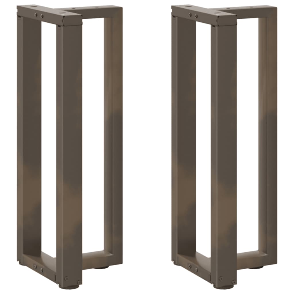 vidaXL Bartafelpoten 2 st T-vormig 60x35x(90-91) cm staal zwart