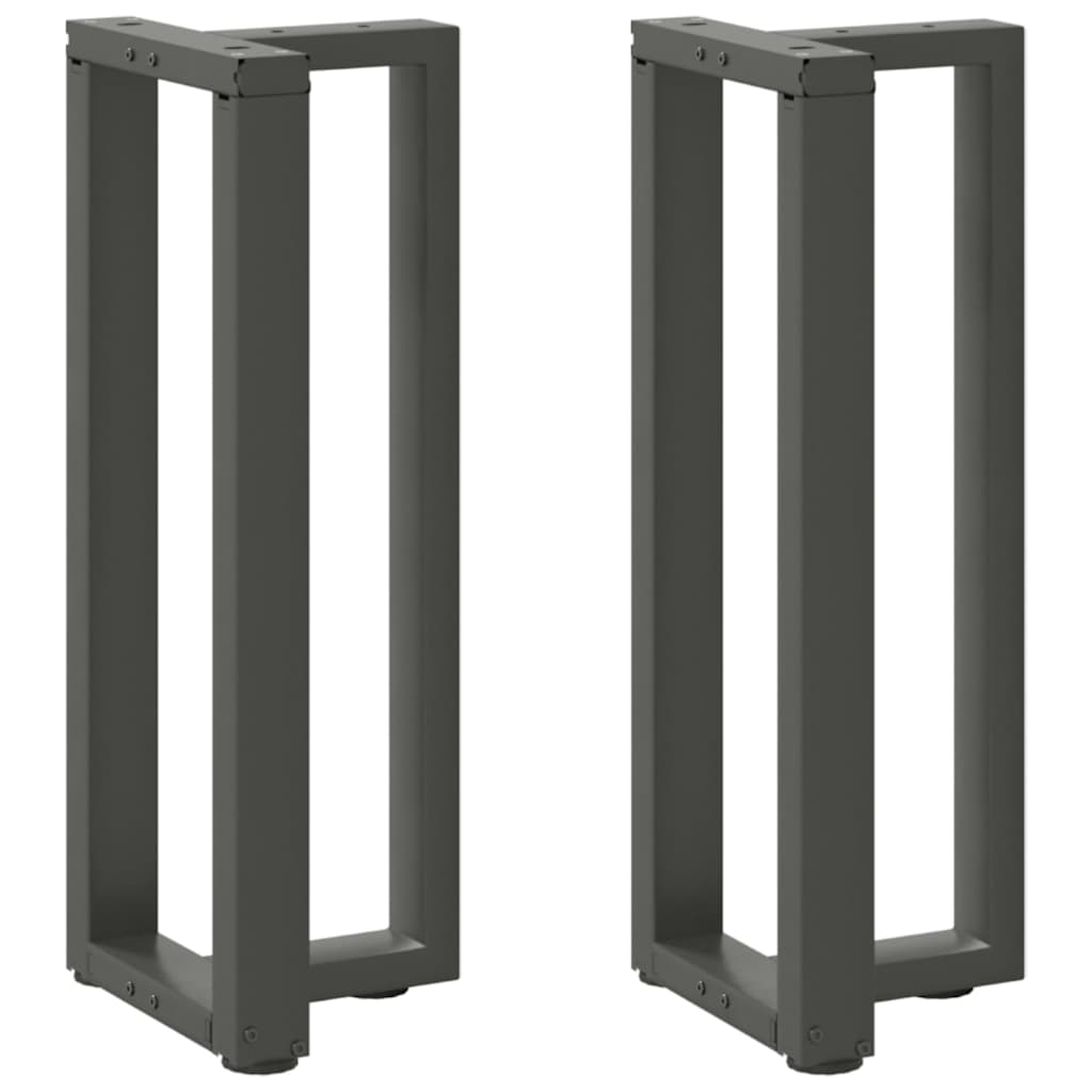 vidaXL Bartafelpoten 2 st T-vormig 60x35x(90-91) cm staal zwart