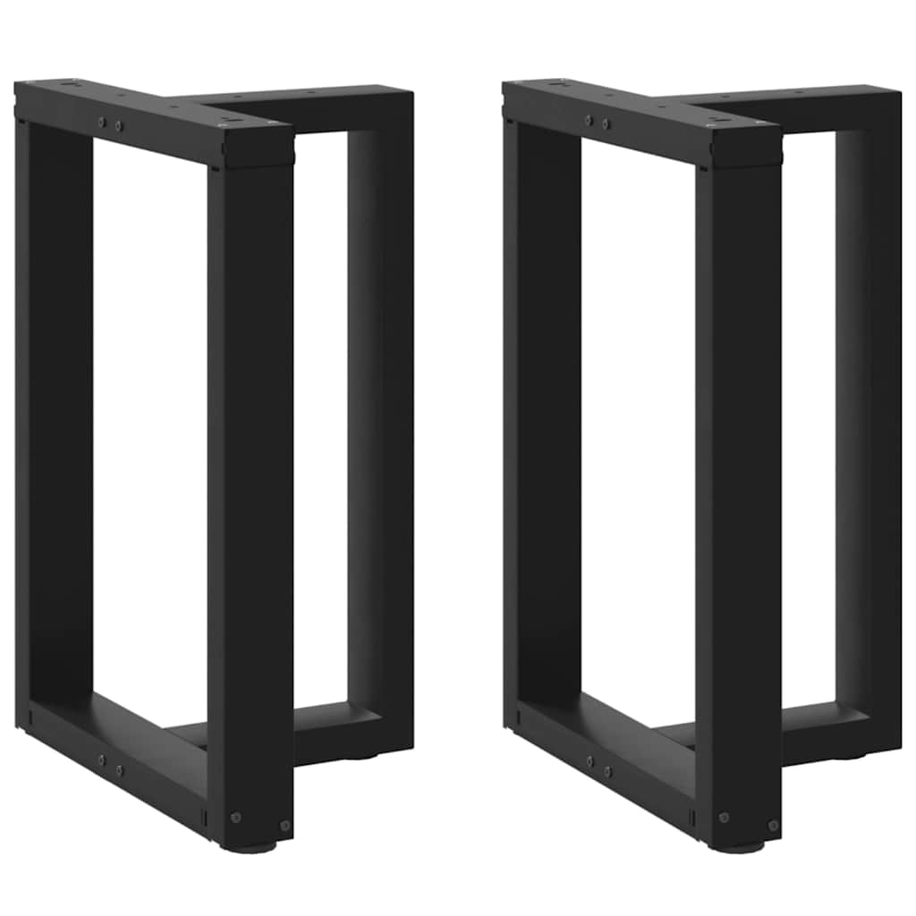 vidaXL Bartafelpoten 2 st T-vormig 60x35x(90-91) cm staal zwart