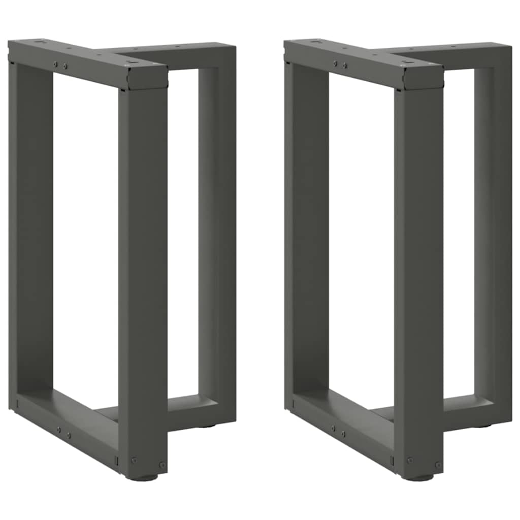 vidaXL Bartafelpoten 2 st T-vormig 60x35x(90-91) cm staal zwart