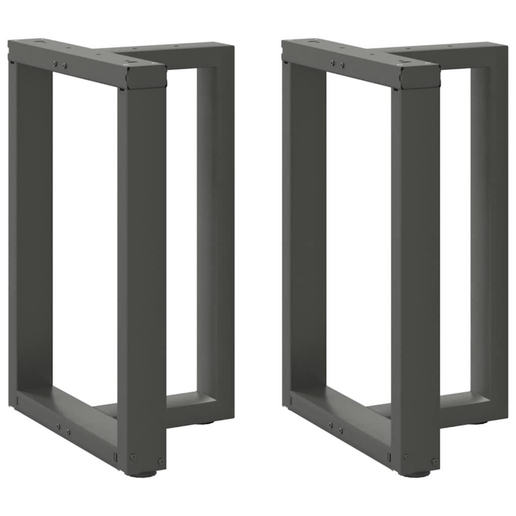 vidaXL Bartafelpoten 2 st T-vormig 60x35x(90-91) cm staal zwart