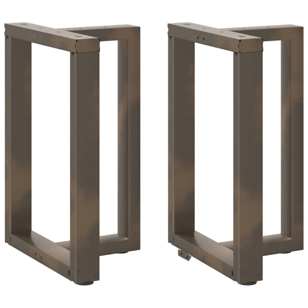 vidaXL Bartafelpoten 2 st T-vormig 60x35x(90-91) cm staal zwart