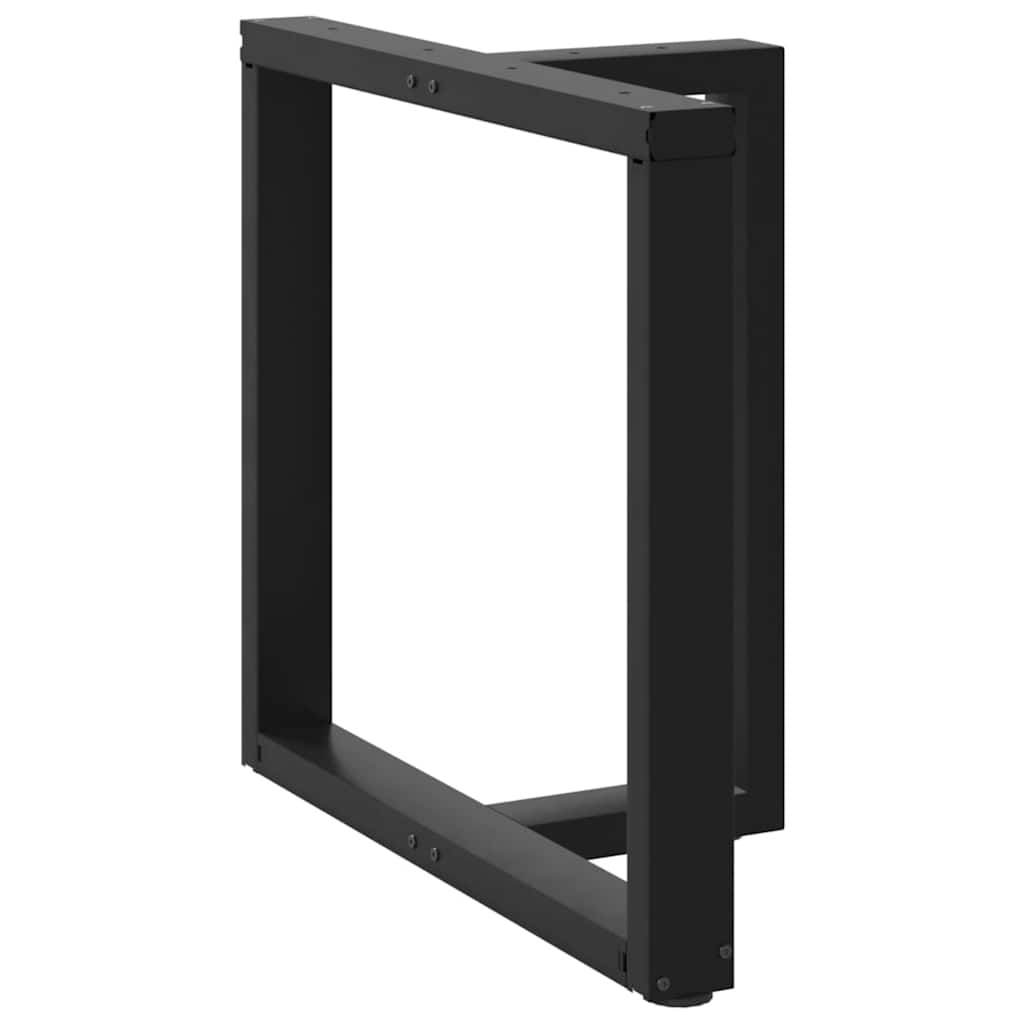 vidaXL Bartafelpoten 2 st T-vormig 60x35x(90-91) cm staal zwart